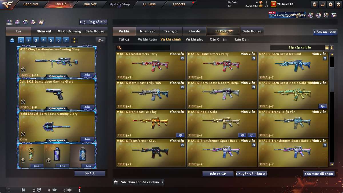 shop acc cf uy tin gia re